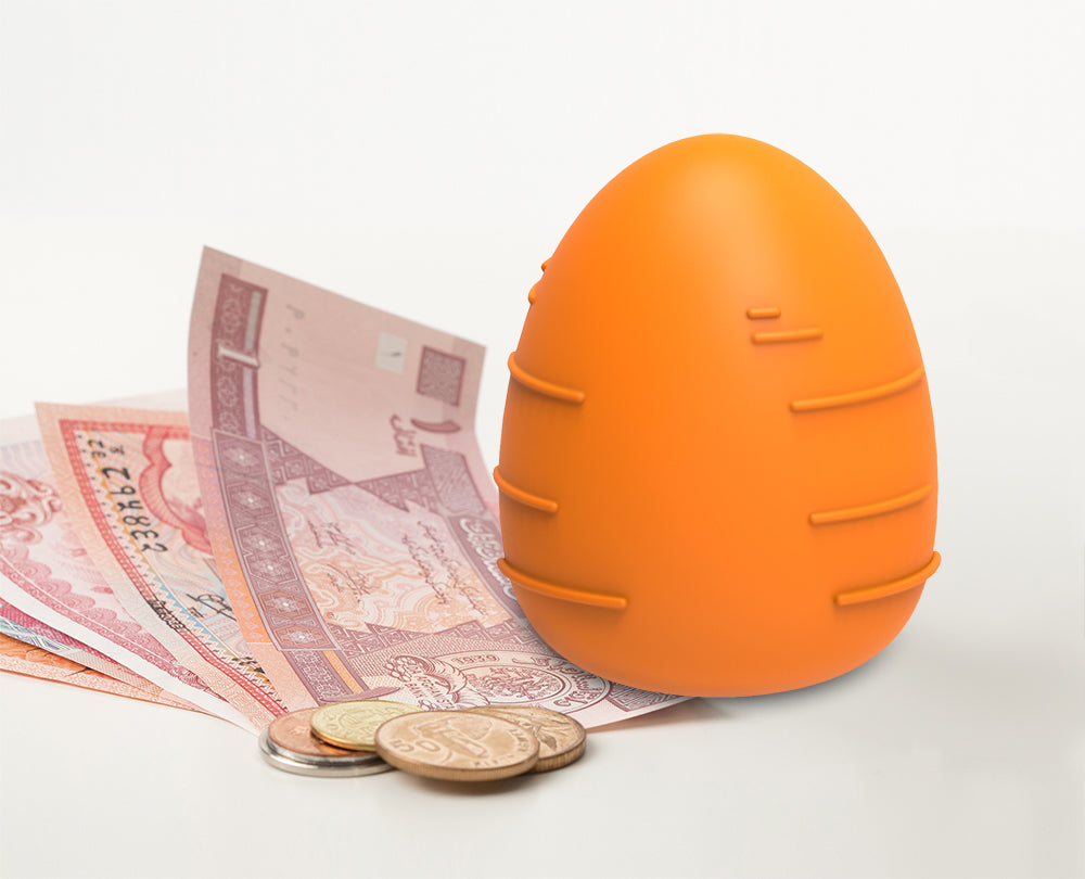 Steti Lovely Silicone Coin Purse, Carrot