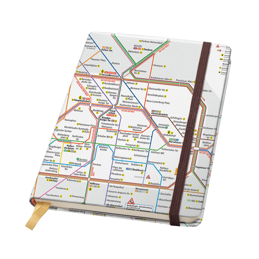 Steti Hard Cover Notebook, Berlin Metro