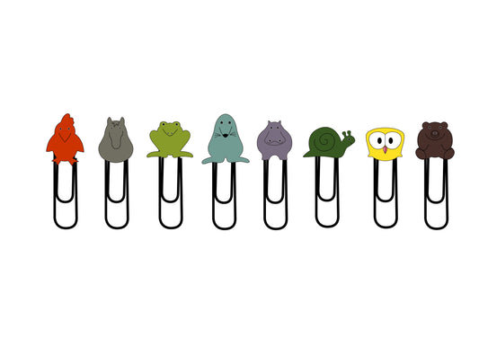 Steti Cute Soft PVC Bookmark, Animal Collection