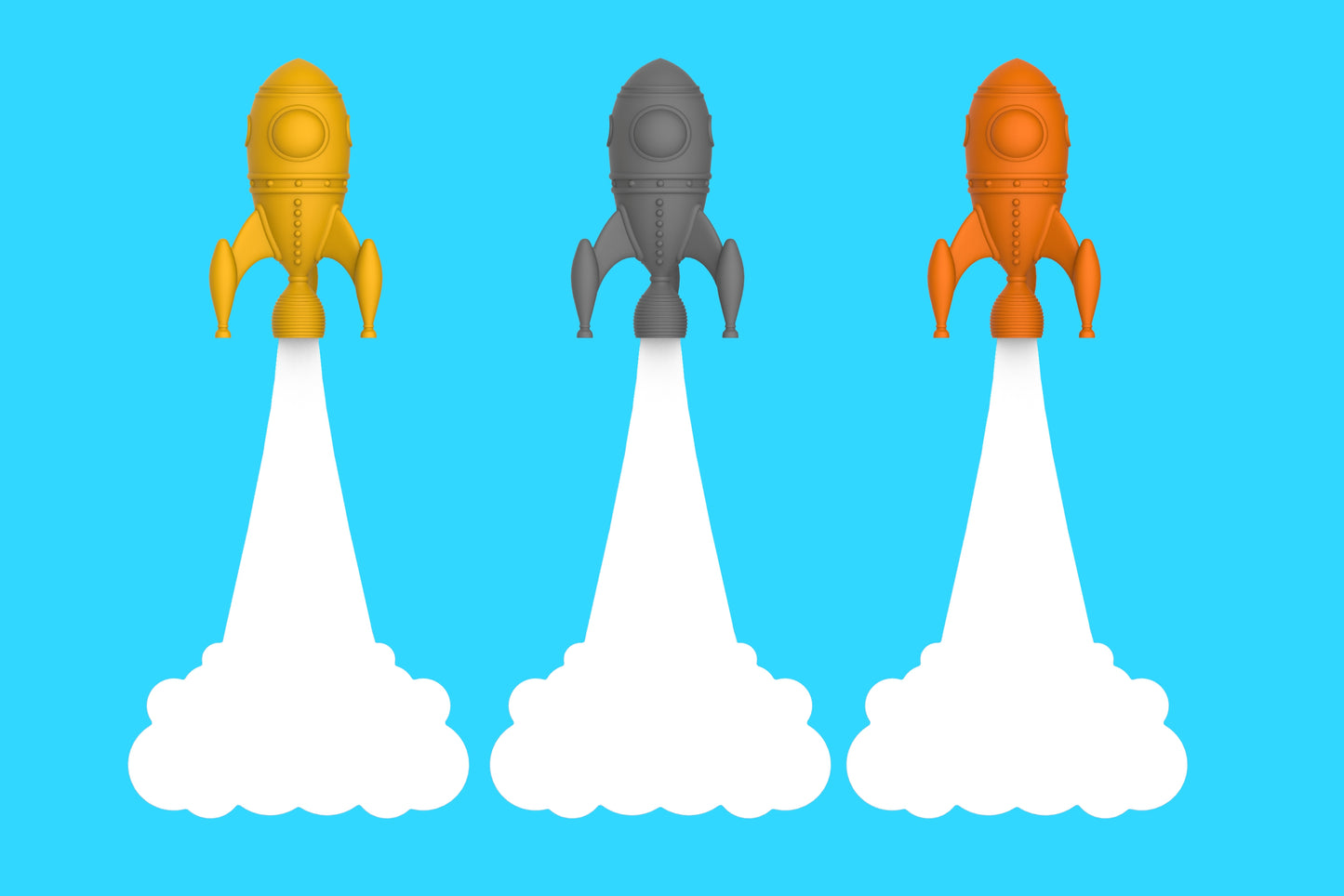 Steti Creative Rocket Bookmark
