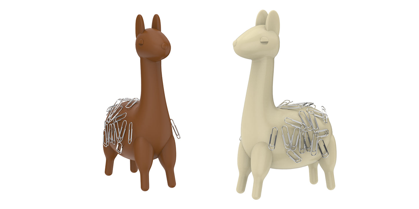 Steti ABS Alpaca Paper Clip holder, with Strong Magnets inside, Powerful Tool for Office