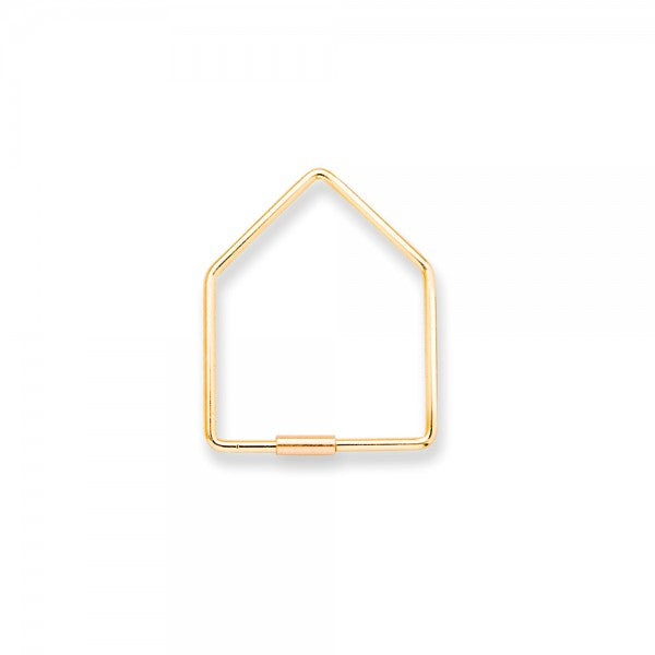 Steti Brass Cute Keychain, house, hands, Heart and Triangle