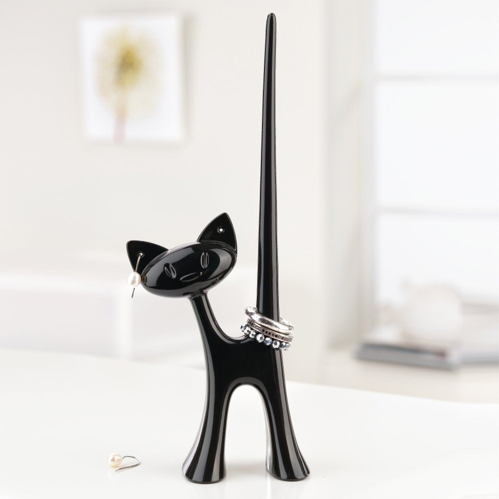 Steti Cute Jewelry Ring Holder, Cat