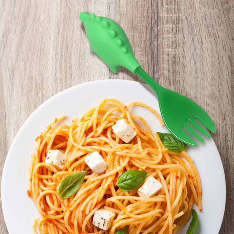 Steti Silicone Cute Utensils, Fork and Spoon, Dino