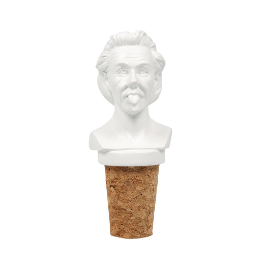 Steti Celebrity Bust Wine Stopper, Einstein