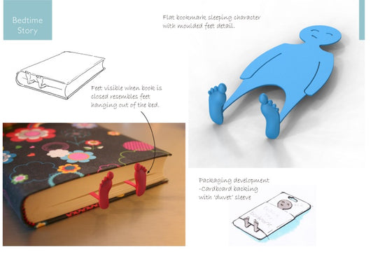 Steti Creative 3D Plastic Bookmark, Bed Story