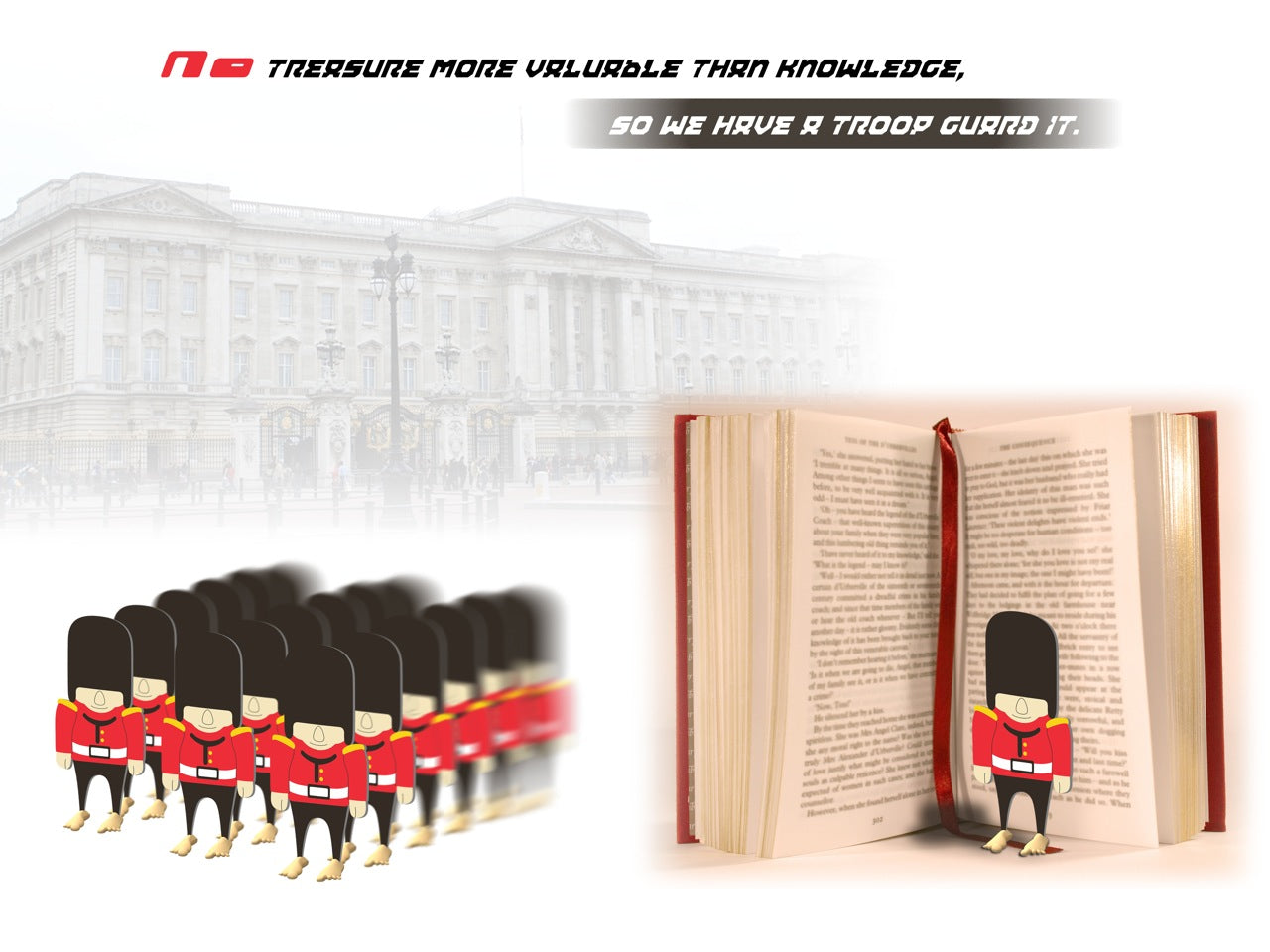 Steti Unique 3D Bookmark, British Guard