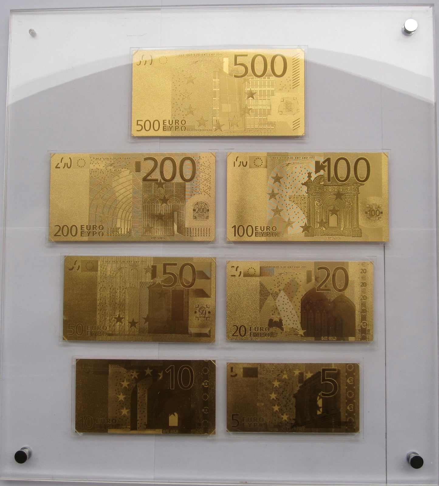 Steti 24K Gold Foil Banknote, Euro