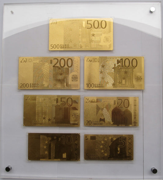 Steti 24K Gold Foil Banknote, Euro