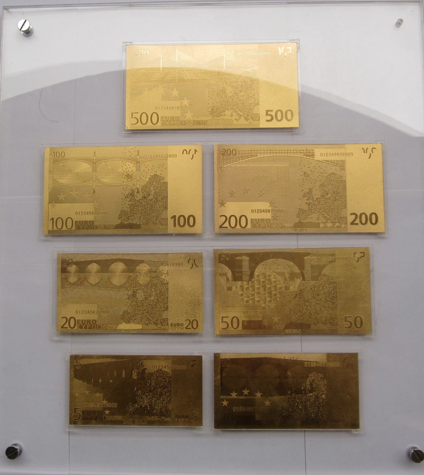 Steti 24K Gold Foil Banknote, Euro