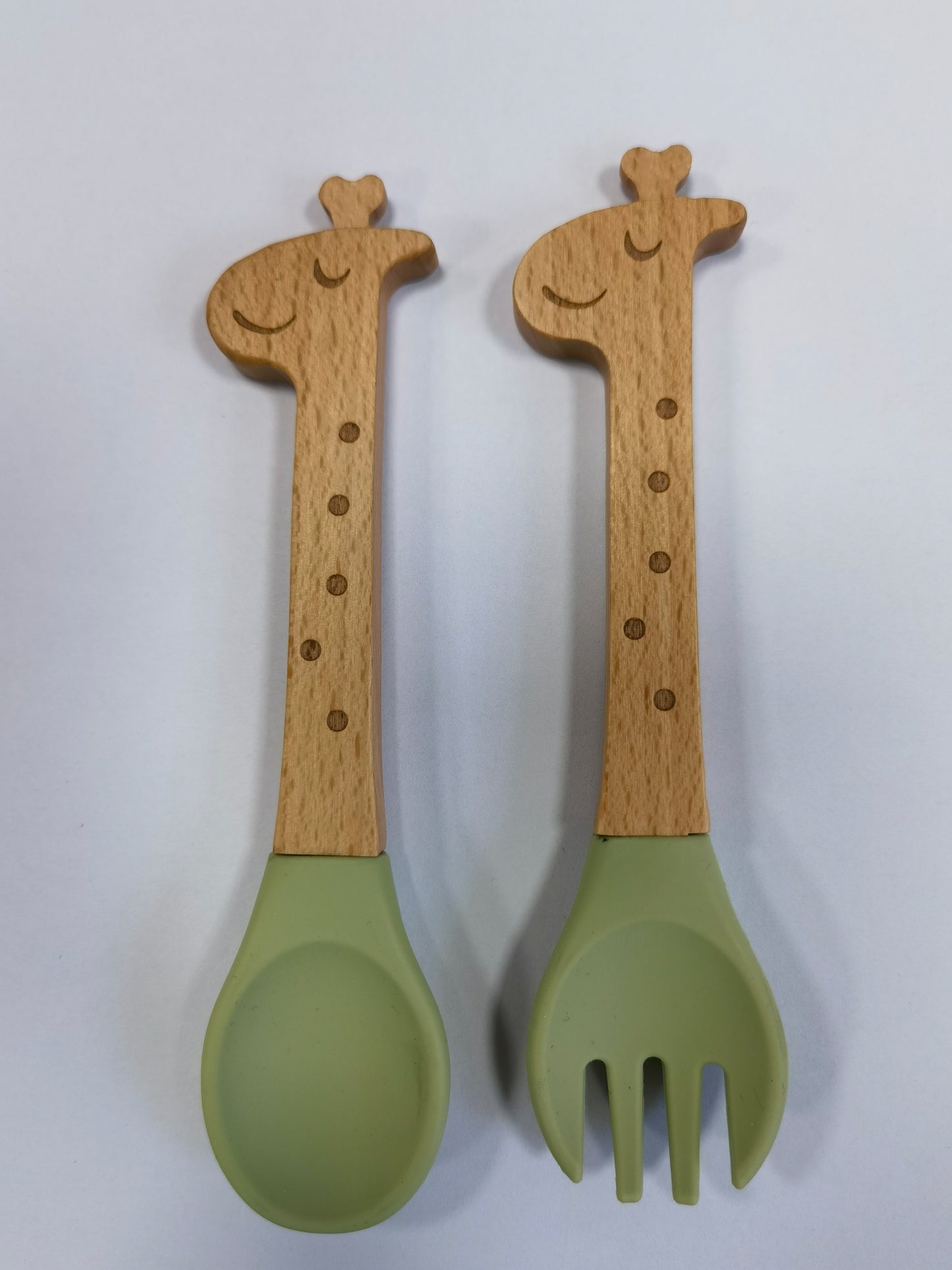 Steti Lovely Feeding Utensil Set, Giraffe