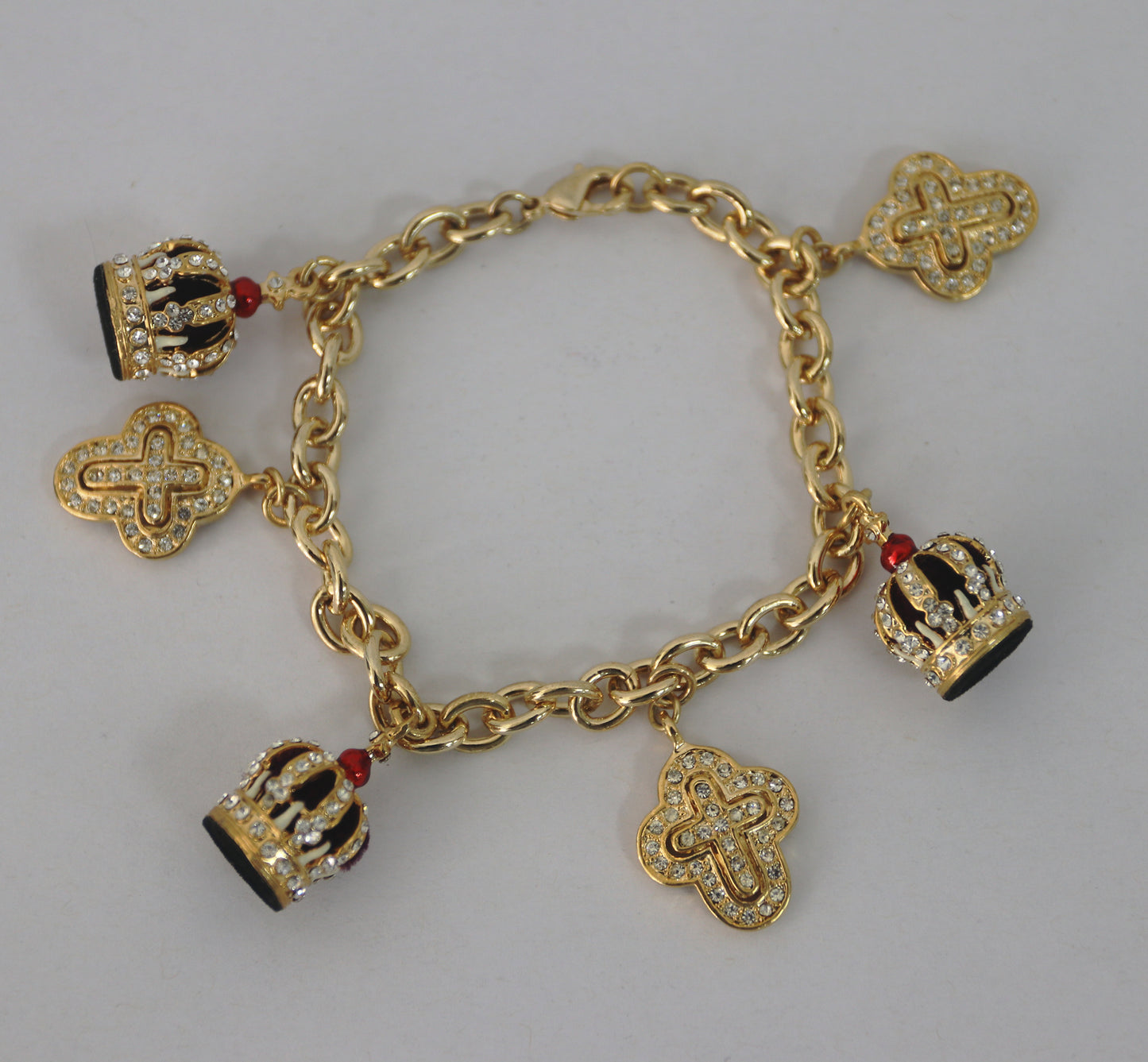Steti Crown Bracelet, with Genuine Austrian Crystals, The Hohenzollern Crown of Germany 1888