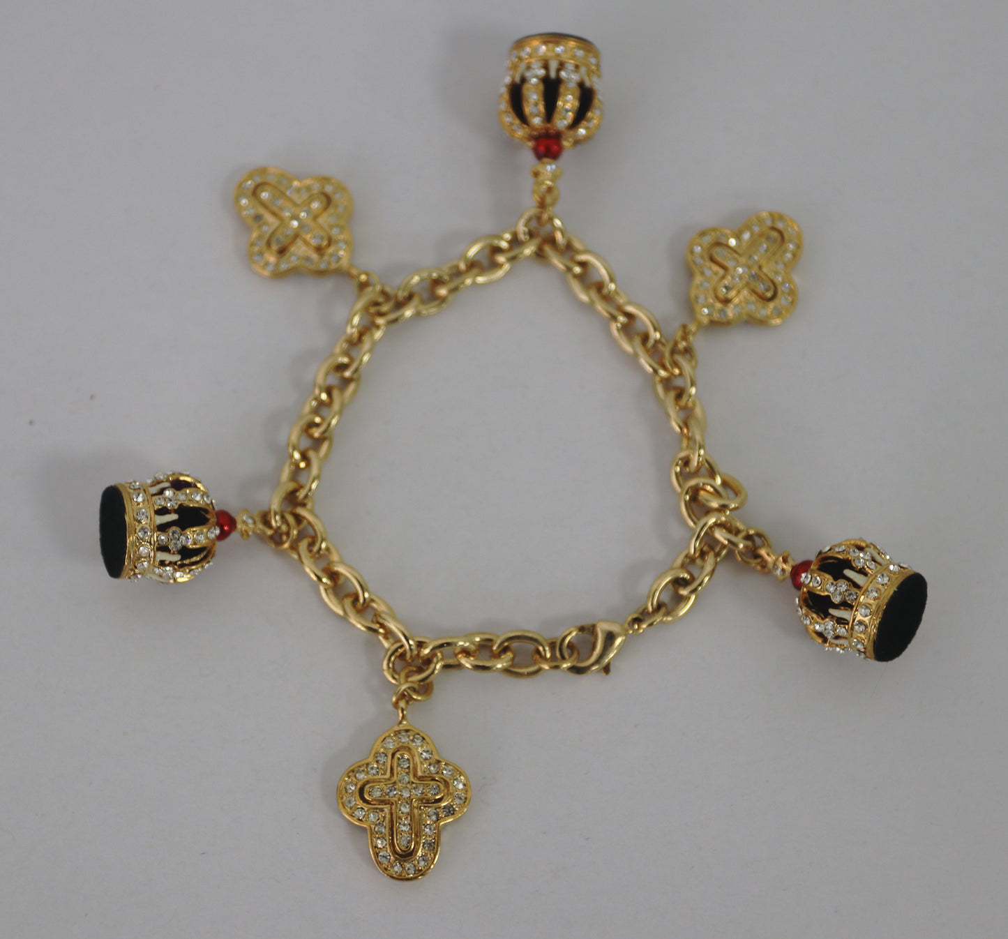 Steti Crown Bracelet, with Genuine Austrian Crystals, The Hohenzollern Crown of Germany 1888