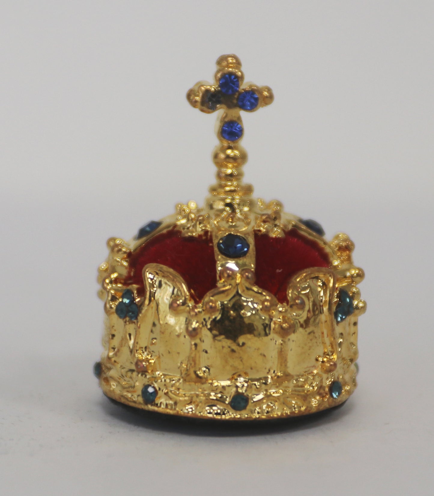 Steti Miniature Coronation Crown, Silver & Enamel Wedding Crown of Christian Orthodoxy 1900