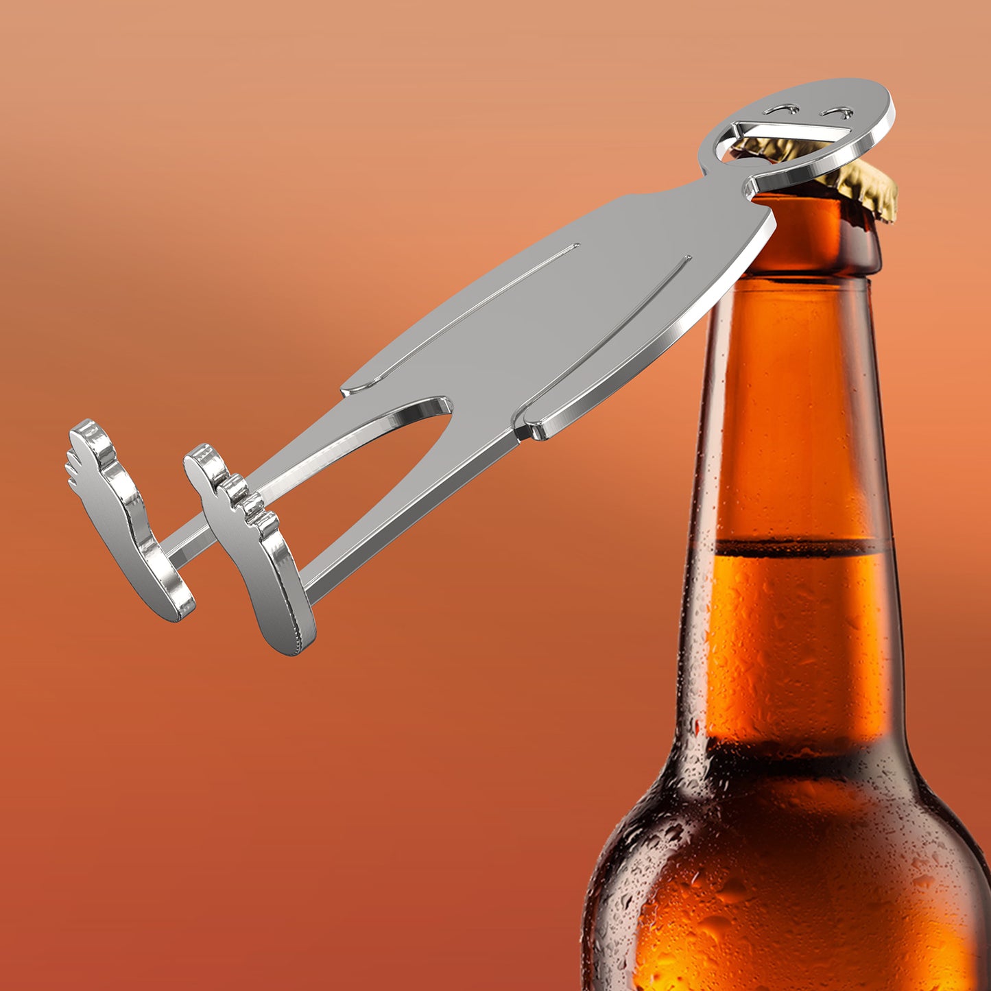 Steti Stainless Steel Smily Bottle Opener