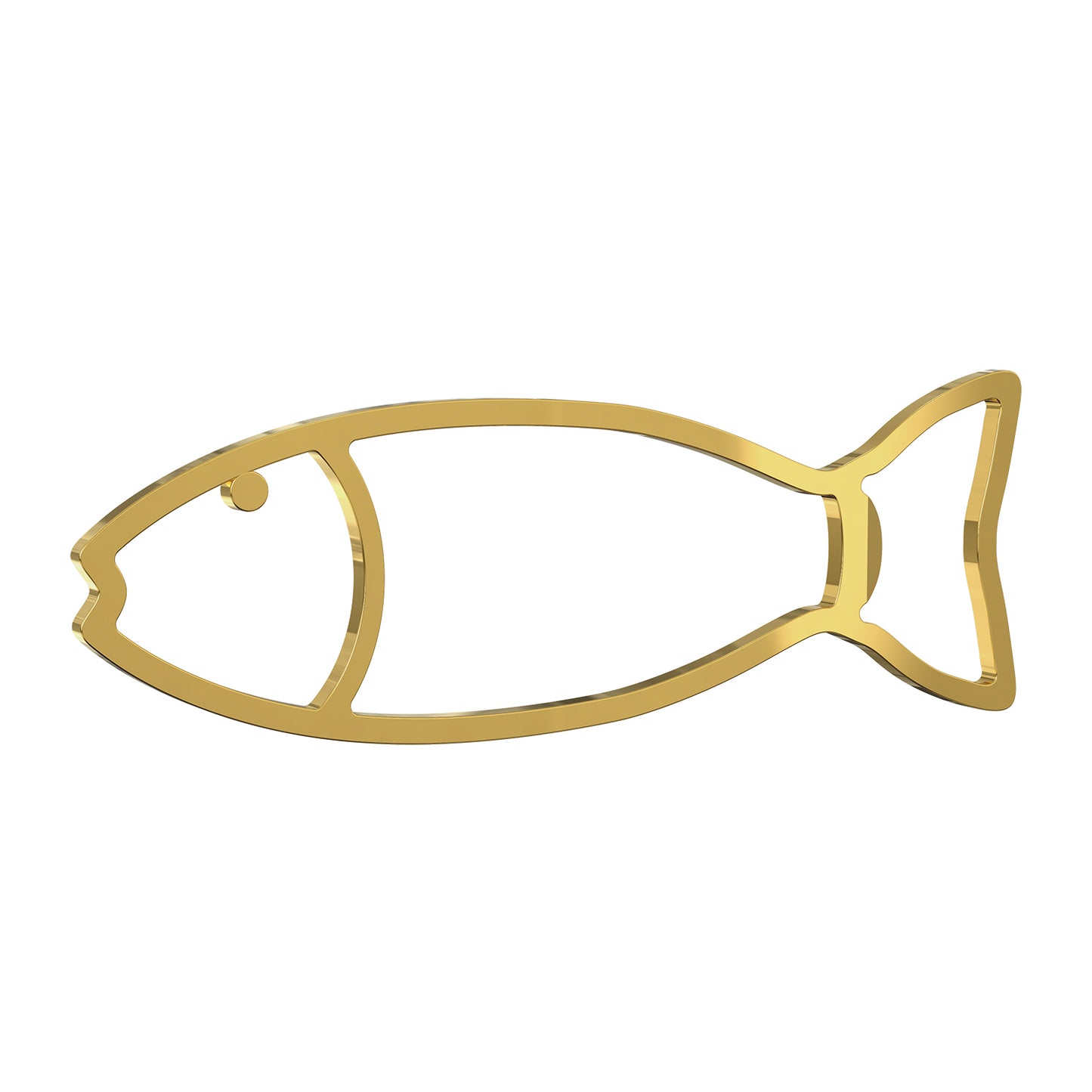 Steti Fish Bottle Opener, Brass