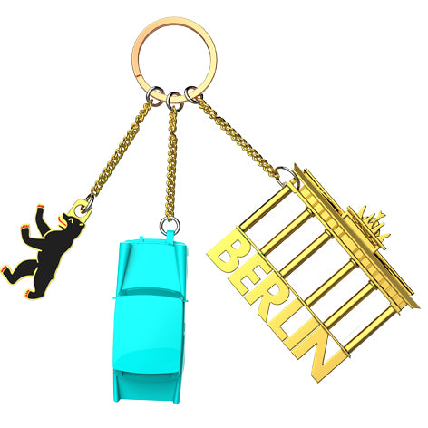 Steti Metal Keychain, Car, crown etc