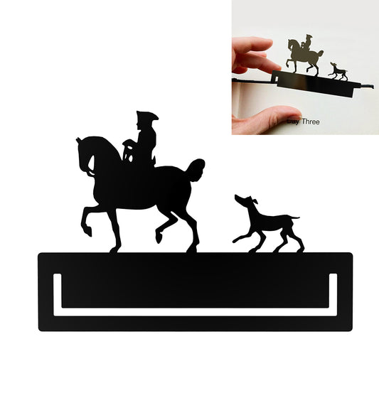 Steti Metal bookmark, the King and its dog