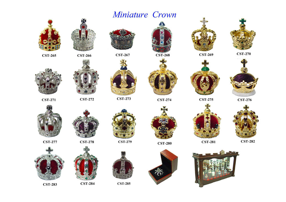 Steti 1:12 Miniature Coronation Crown, Whole Collection