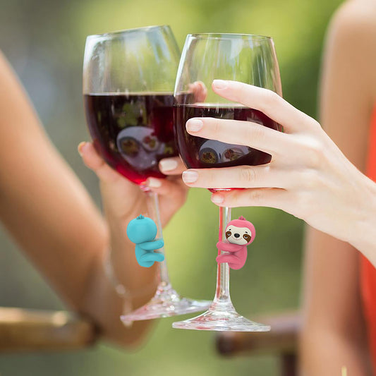 Steti Cute Silicone Wine Mark, Sloth